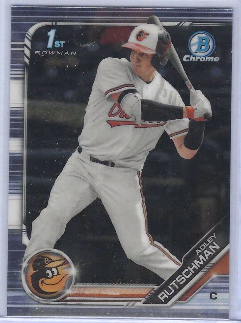 ADLEY RUTSCHMAN 2019 BOWMAN CHROME 1ST BOWMAN PROSPECT #BDC-1