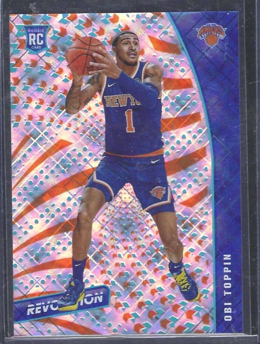OBI TOPPIN 2020-21 PANINI REVOLUTION COSMIC ROOKIE RC #D 036/100