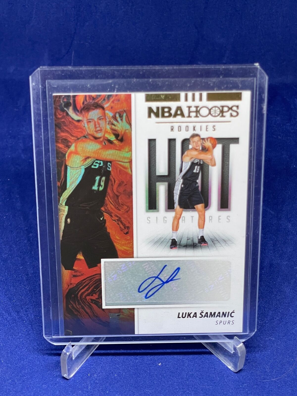 LUKA SAMANIC 2019-20 PANINI NBA HOOPS HOT SIGNATURES ROOKIE AUTO RC