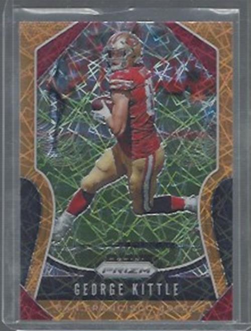 GEORGE KITTLE 2019 PANINI PRIZM ORANGE LAZER PRIZMS SP #251