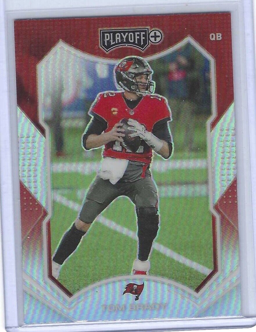 TOM BRADY 2021 PANINI PLAYOFF PLAYOFF+ PLUS SILVER PRIZM CHROME #169