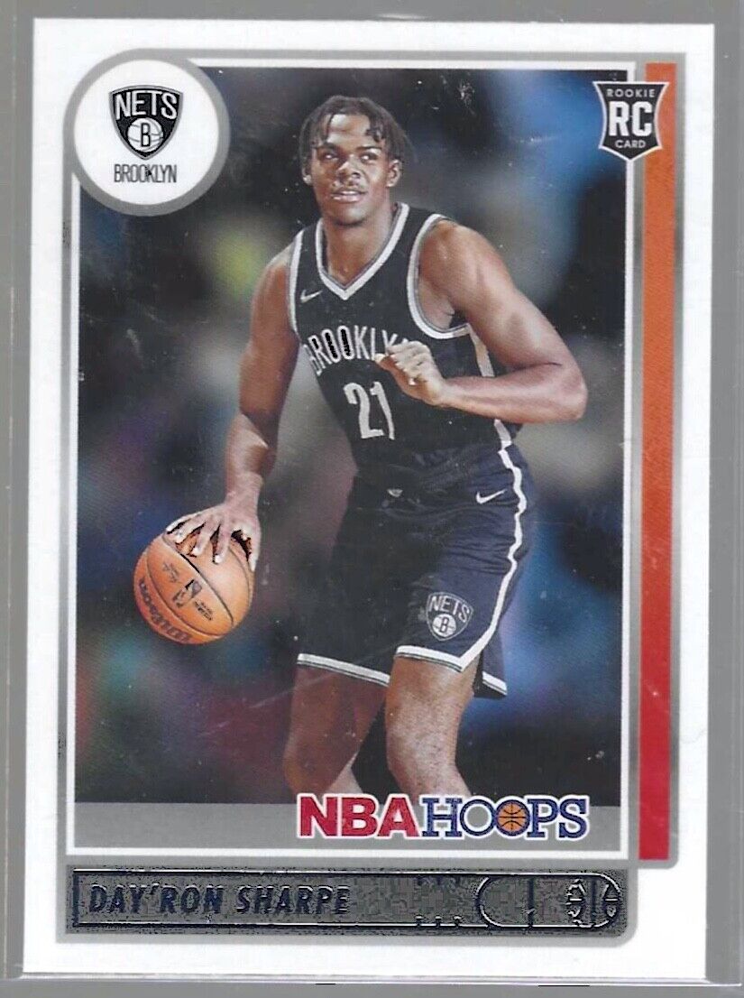 DAY'RON SHARPE 2021-22 NBA HOOPS RED BACK SP ROOKIE RC #215