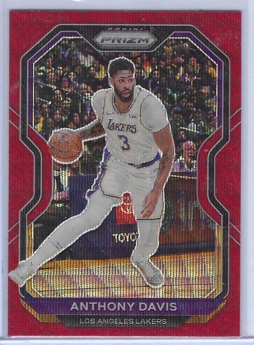 ANTHONY DAVIS 2020-21 PANINI PRIZM RED RUBY WAVE PRIZM #109