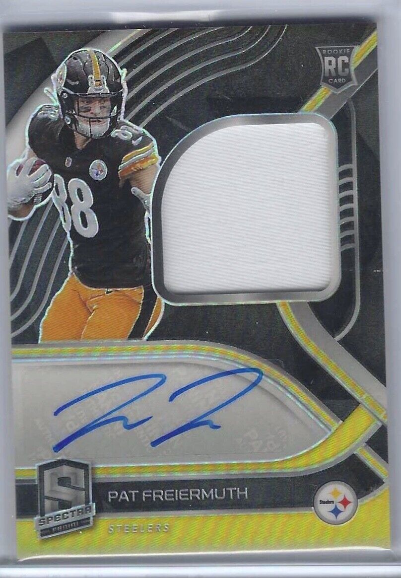 PAT FREIERMUTH 2021 PANINI SPECTRA RPA PRIZM ROOKIE PATCH AUTO RC #D 073/125