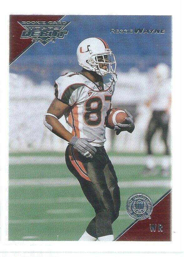 REGGIE WAYNE 2001 TOPPS DEBUT ROOKIE RC #D 822/1499