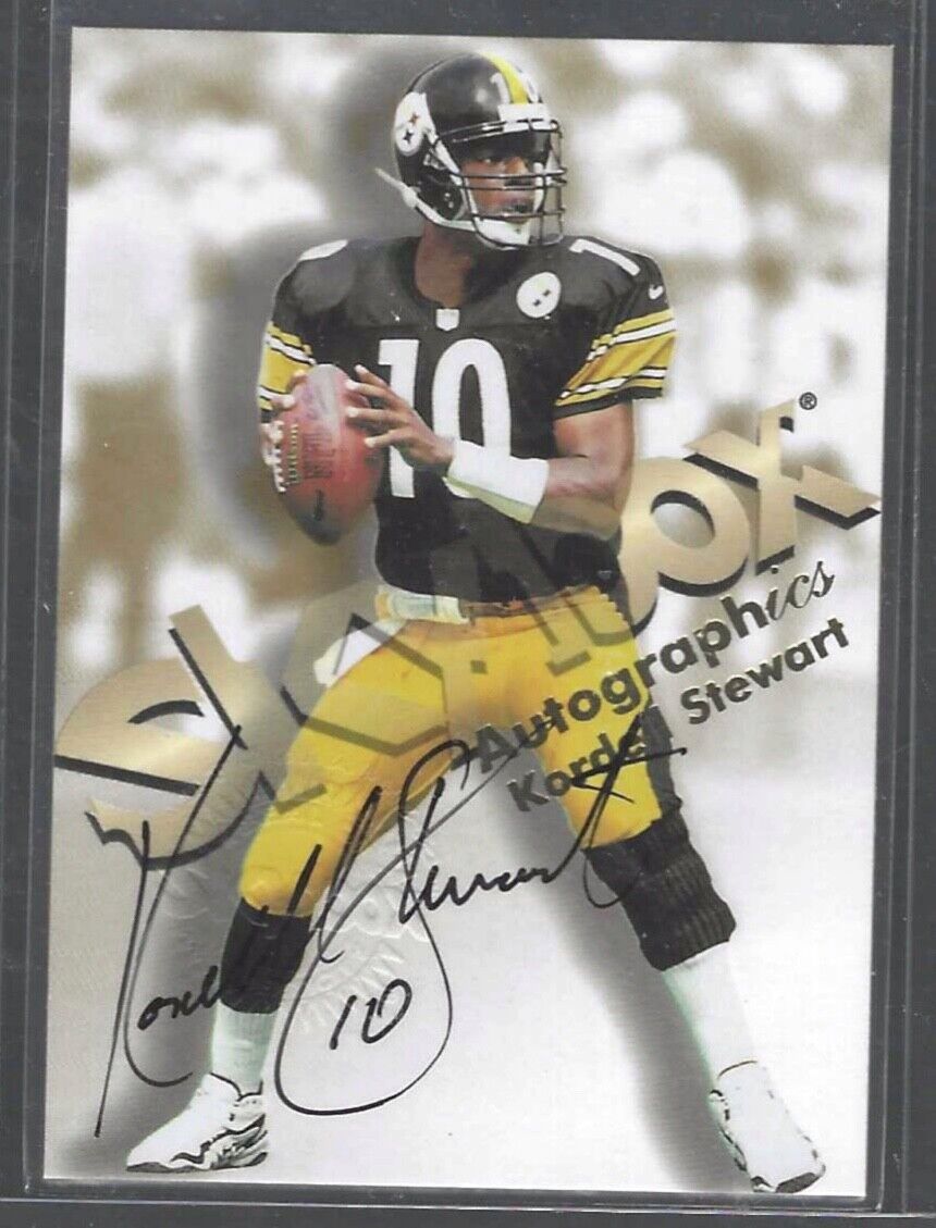 KORDELL STEWART 1998 SKYBOX AUTOGRAPHICS ON CARD AUTO