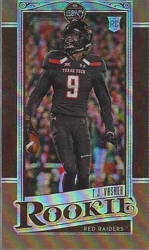T.J. VASHER 2021 PANINI LEGACY MINI BRONZE COPPER PRIZM ROOKIE RC #D 6/100
