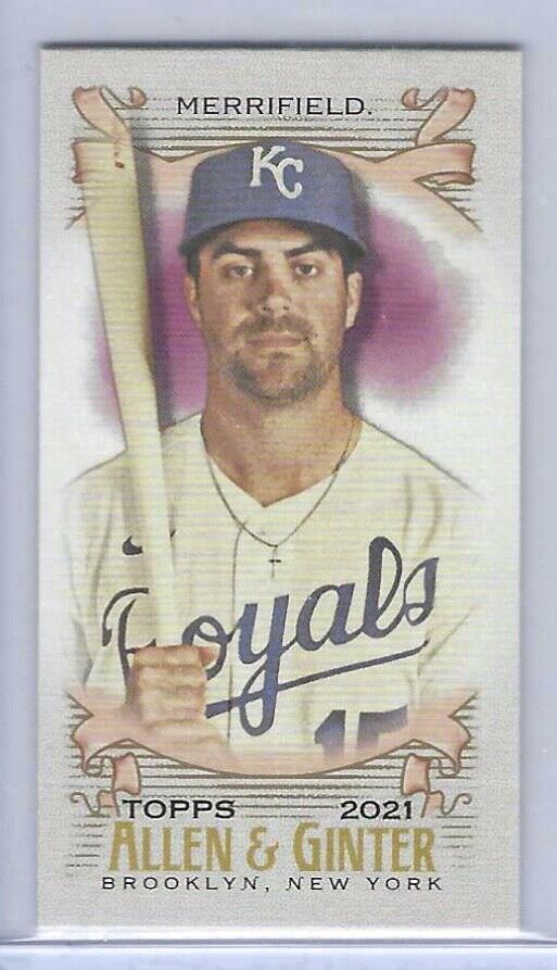 WHIT MERRIFIELD 2021 TOPPS ALLEN AND GINTER NO NUMBER SSP MINI /50