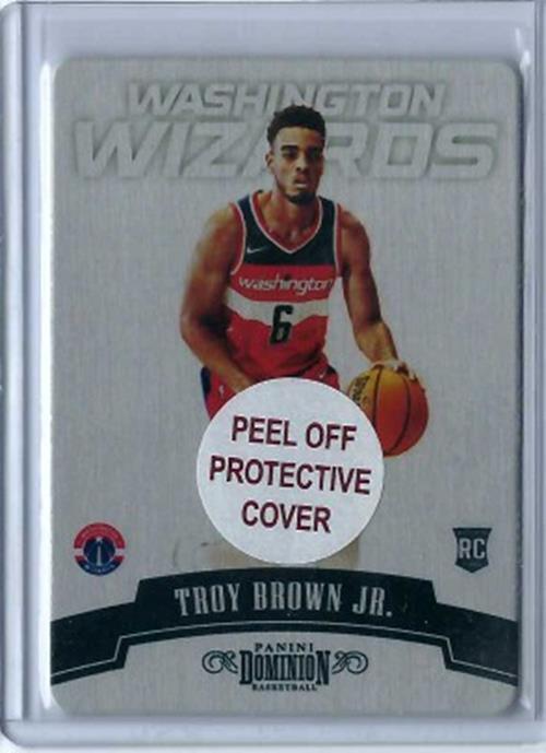 TROY BROWN JR. 2018-19 PANINI DOMINION METAL RC #D 68/199