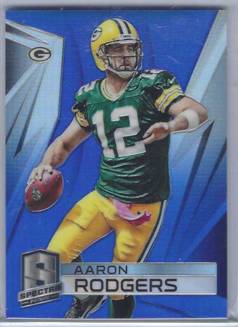 AARON RODGERS 2013 PANINI SPECTRA BLUE PRIZM #D 17/49