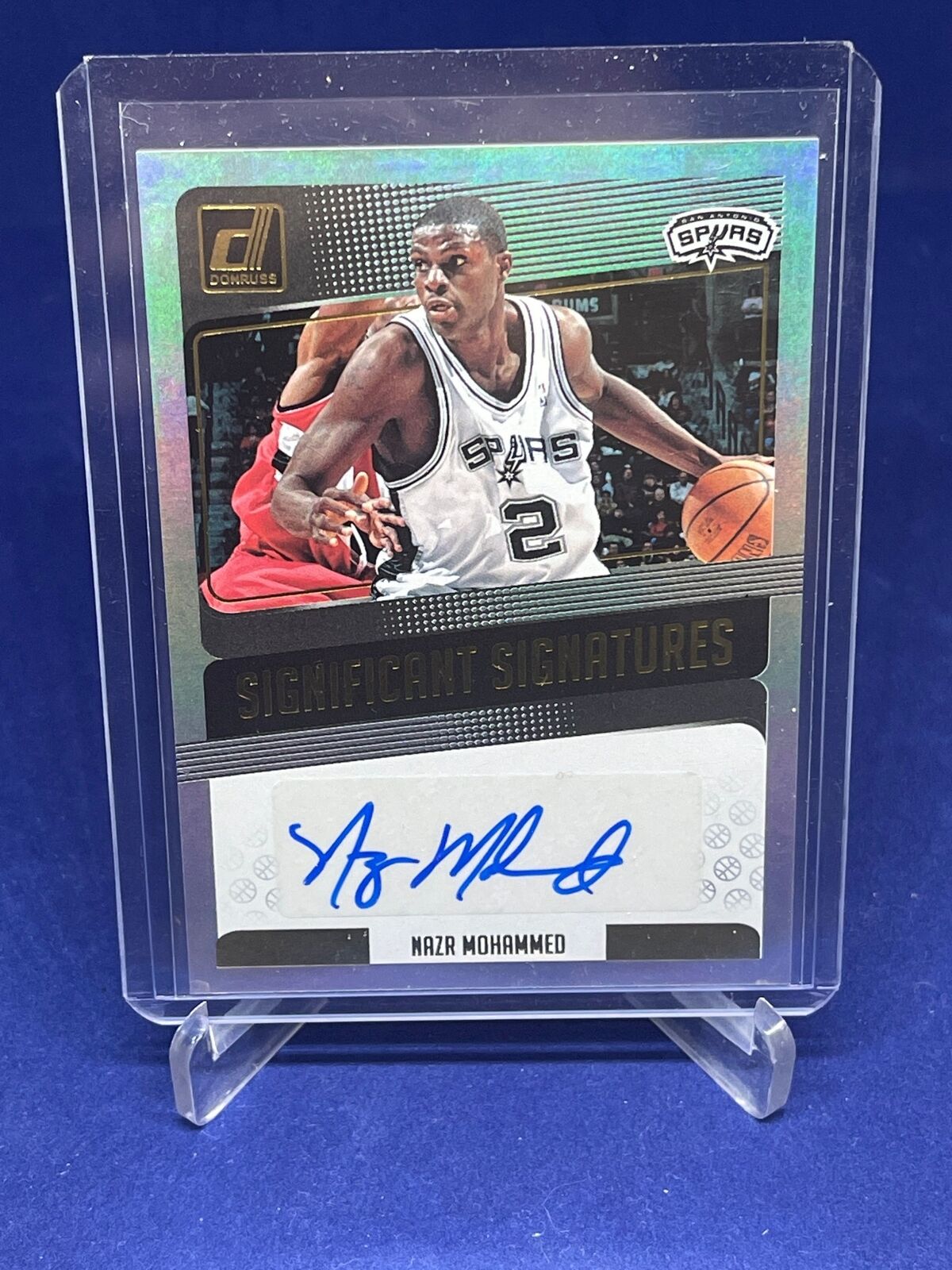 NAZR MOHAMMED 2018-19 PANINI DONRUSS SIGNIFICANT SIGNATURES AUTO