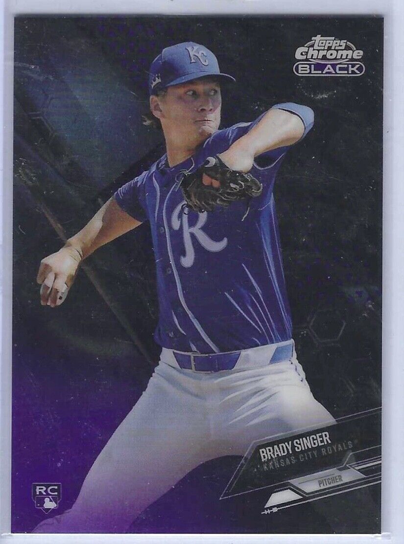 BRADY SINGER 2021 TOPPS CHROME BLACK PURPLE REFRACTOR RC #D 099/150