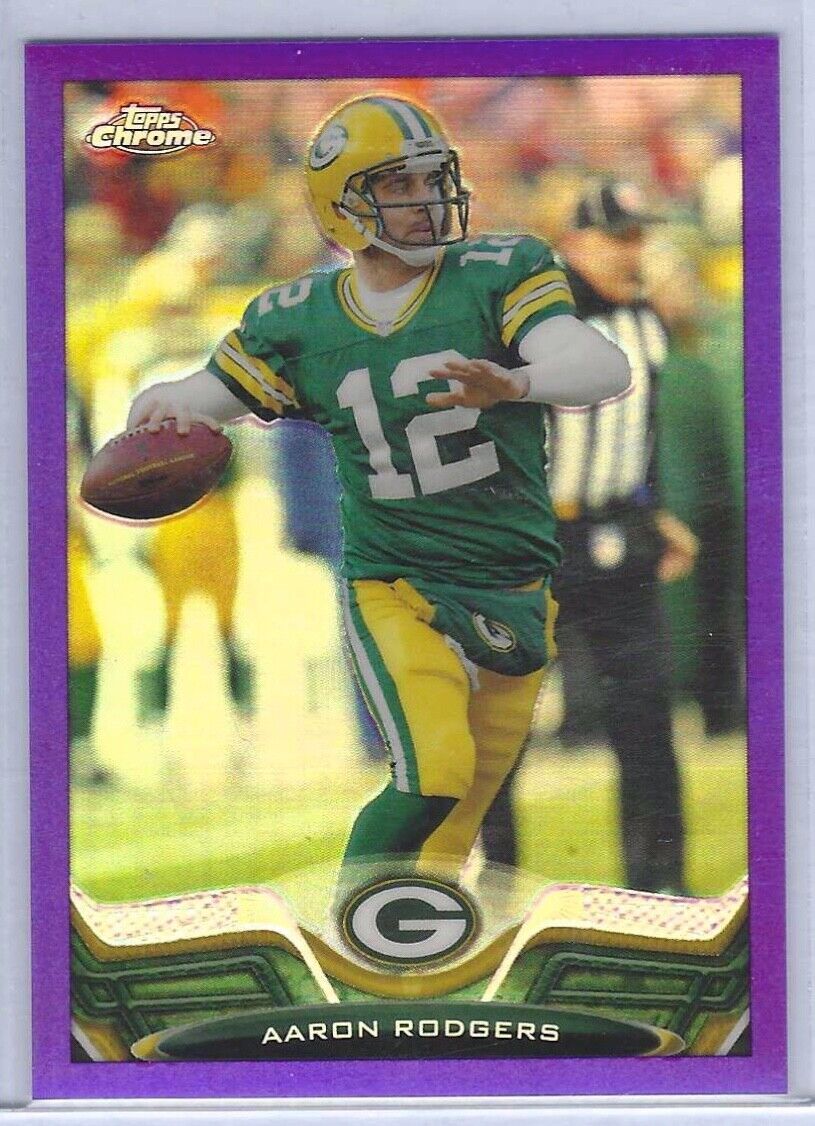 AARON RODGERS 2013 TOPPS CHROME PURPLE REFRACTOR #D 054/499