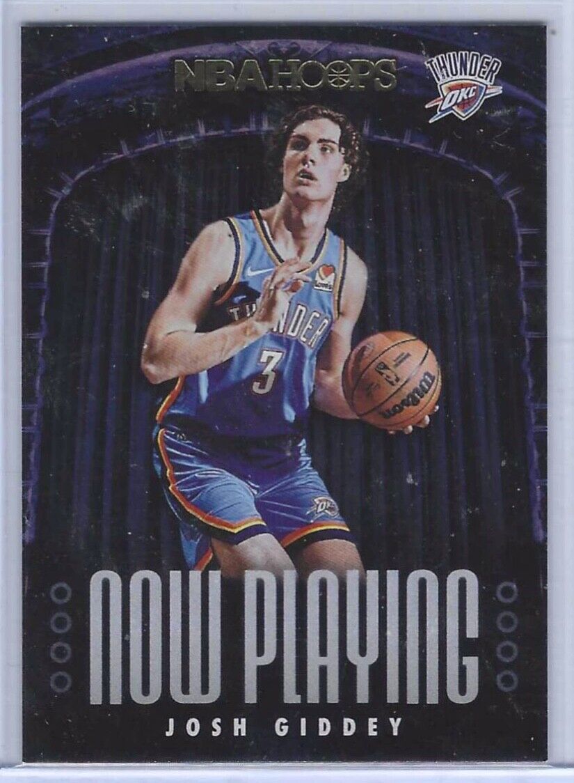 JOSH GIDDEY 2021-22 NBA HOOPS FOIL NOW PLAYING INSERT HOLO RC #6
