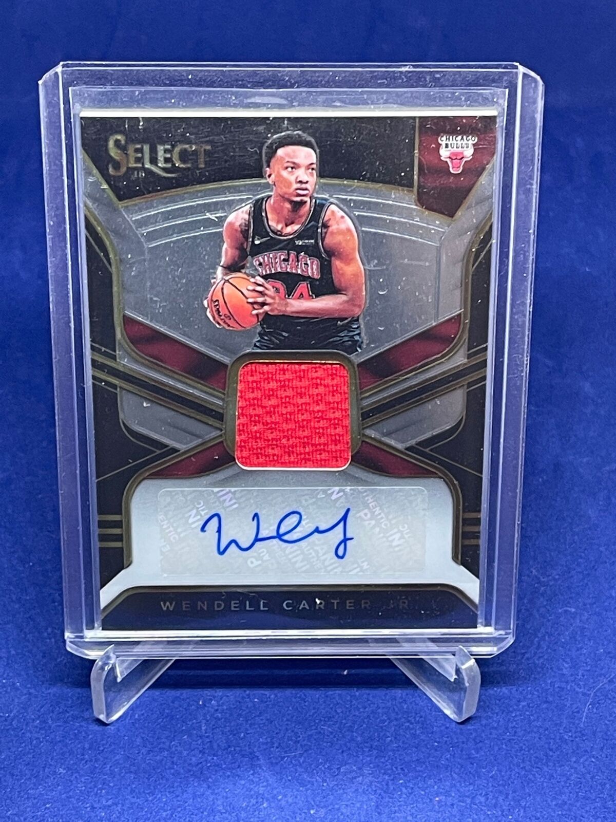 WENDELL CARTER JR 2018-19 PANINI SELECT JERSEY AUTO ROOKIE RC #D /199