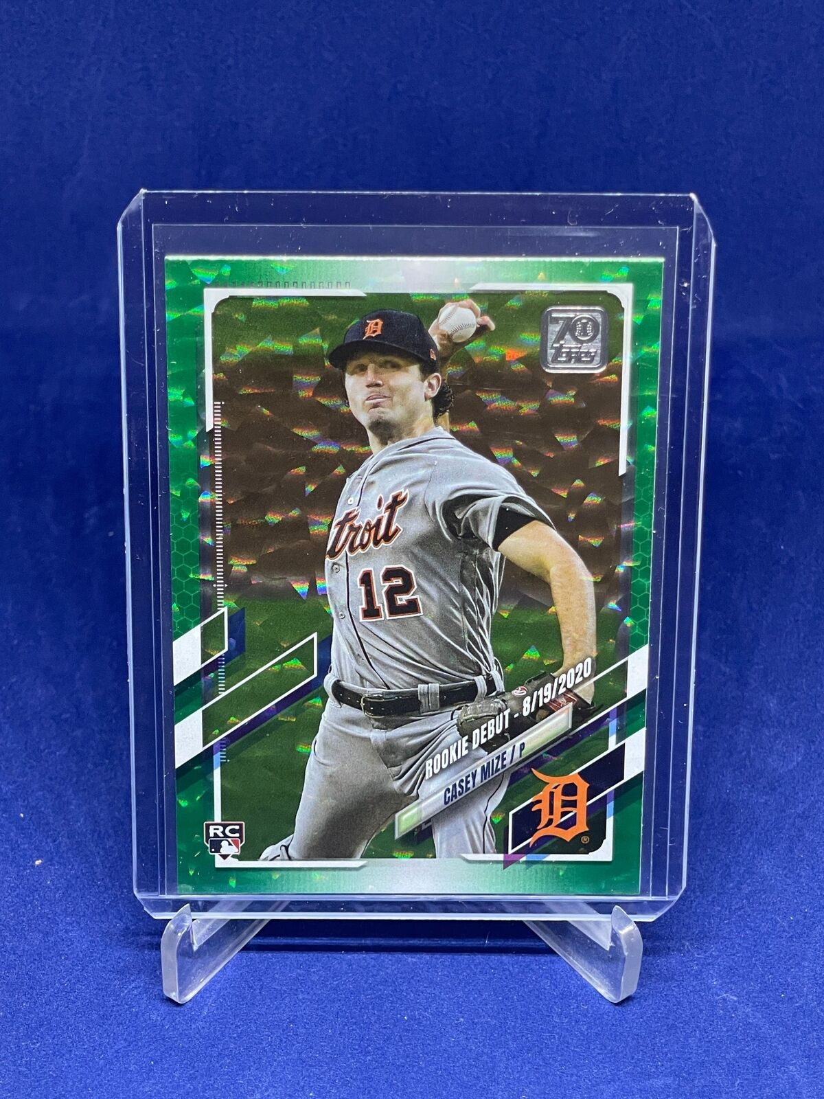 CASEY MIZE 2021 TOPPS UPDATE SERIES GREEN ICE FOIL ROOKIE RC #D 121/499