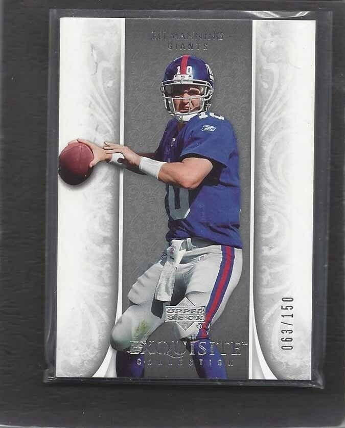 ELI MANNING 2006 UD EXQUISITE NEW YORK GIANTS BASE #D /150