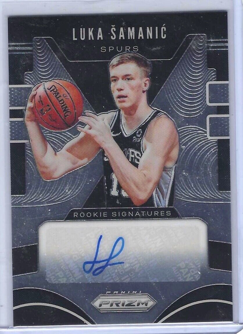LUKA SAMANIC 2019-20 PANINI PRIZM ROOKIE SIGNATURES AUTO RC #RS-LSM