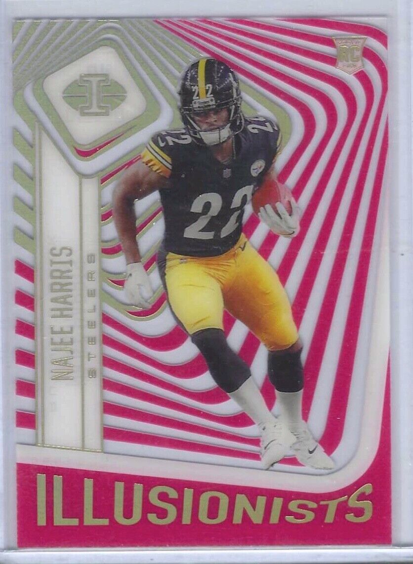 NAJEE HARRIS 2021 PANINI ILLUSIONS ILLUSIONISTS ACETATE RED RC #D 353/399