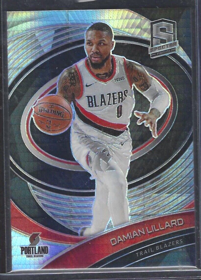 DAMIAN LILLARD 2020-21 PANINI SPECTRA SILVER HYPER PRIZM VARIATION #63
