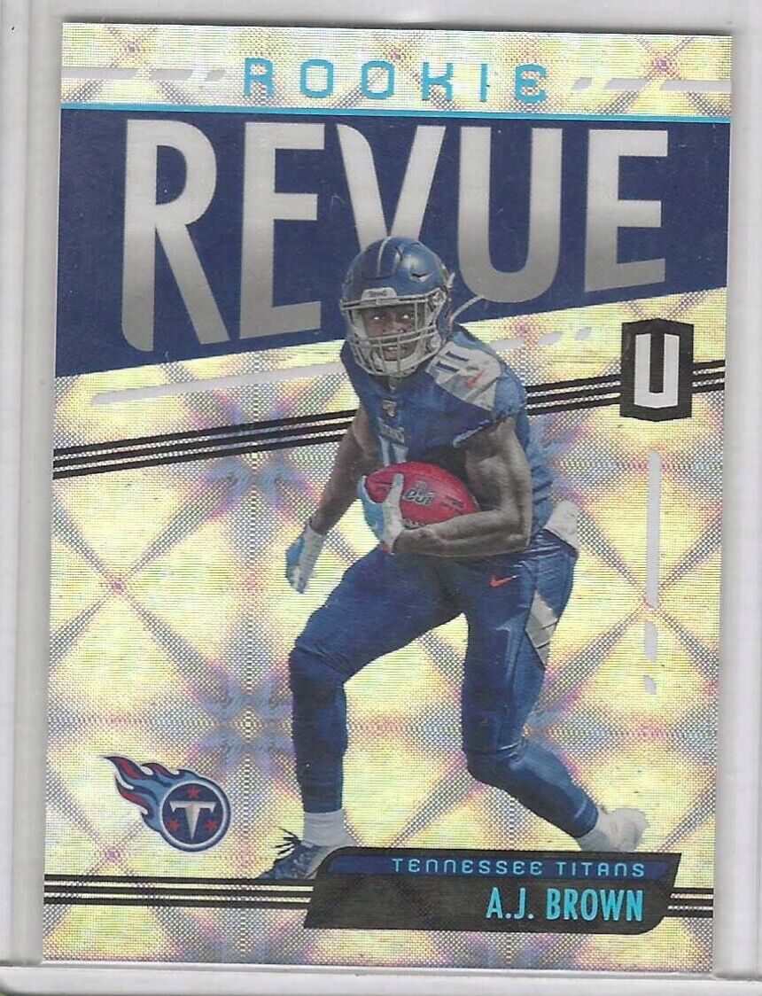 AJ BROWN 2019 PANINI UNPARALLELED ROOKIE REVUE GALACTIC SSP RC #RR-AB