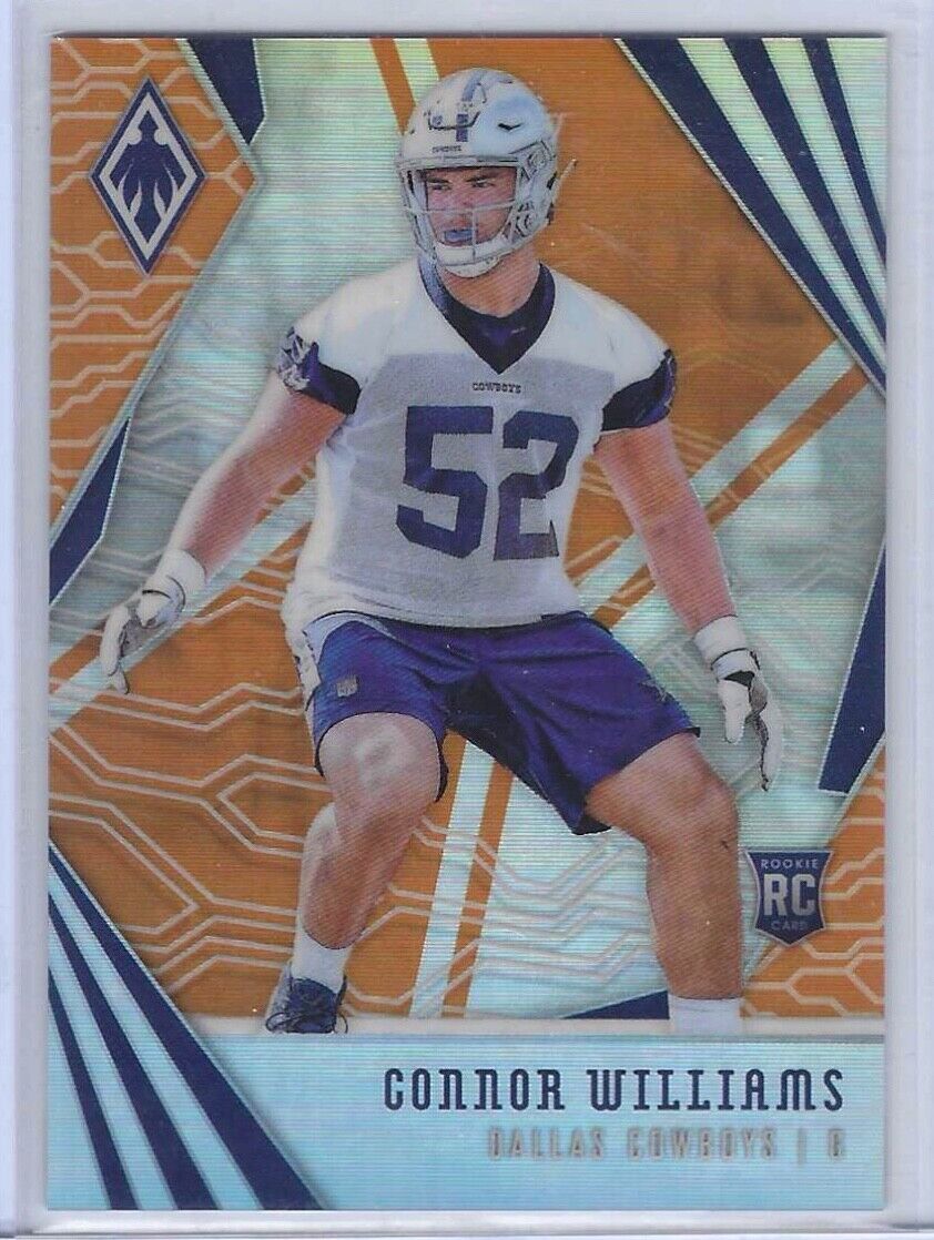CONNOR WILLIAMS 2018 PANINI PHOENIX ORANGE PRIZM RC #D 50/99