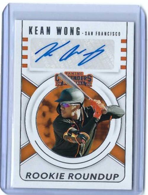 KEAN WONG 2020 PANINI CONTENDERS ROOKIE ROUNDUP AUTO RC #RRA-KW