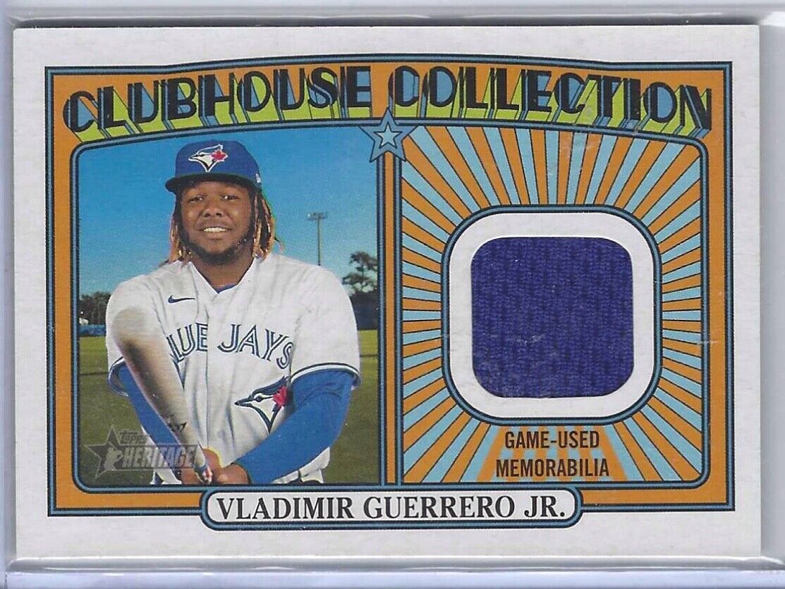 VLADIMIR GUERRERO JR 2021 TOPPS HERITAGE CLUBHOUSE COLLECTION JERSEY #CC-VGJ