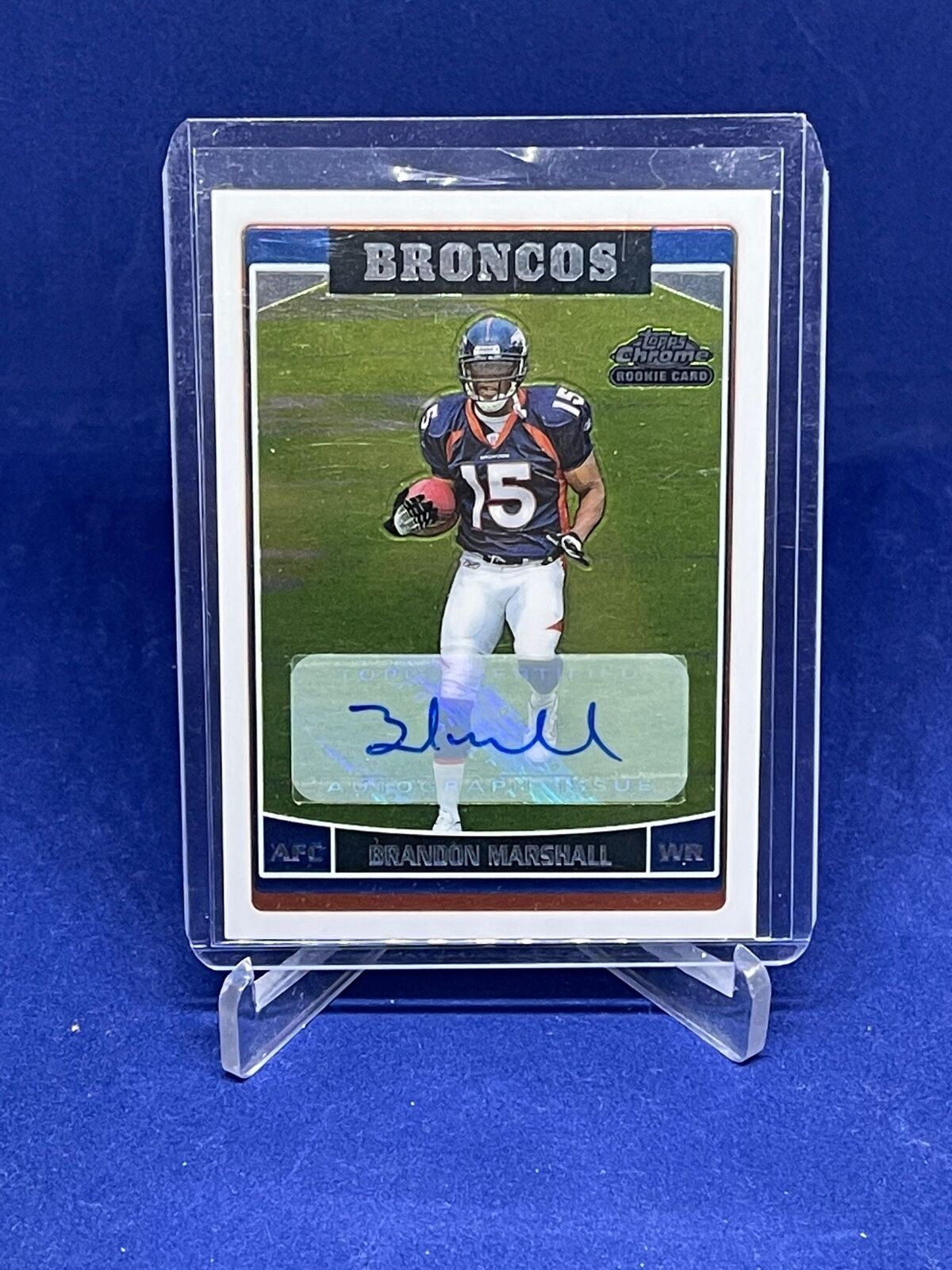 BRANDON MARSHALL 2006 TOPPS CHROME ROOKIE AUTO RC #263