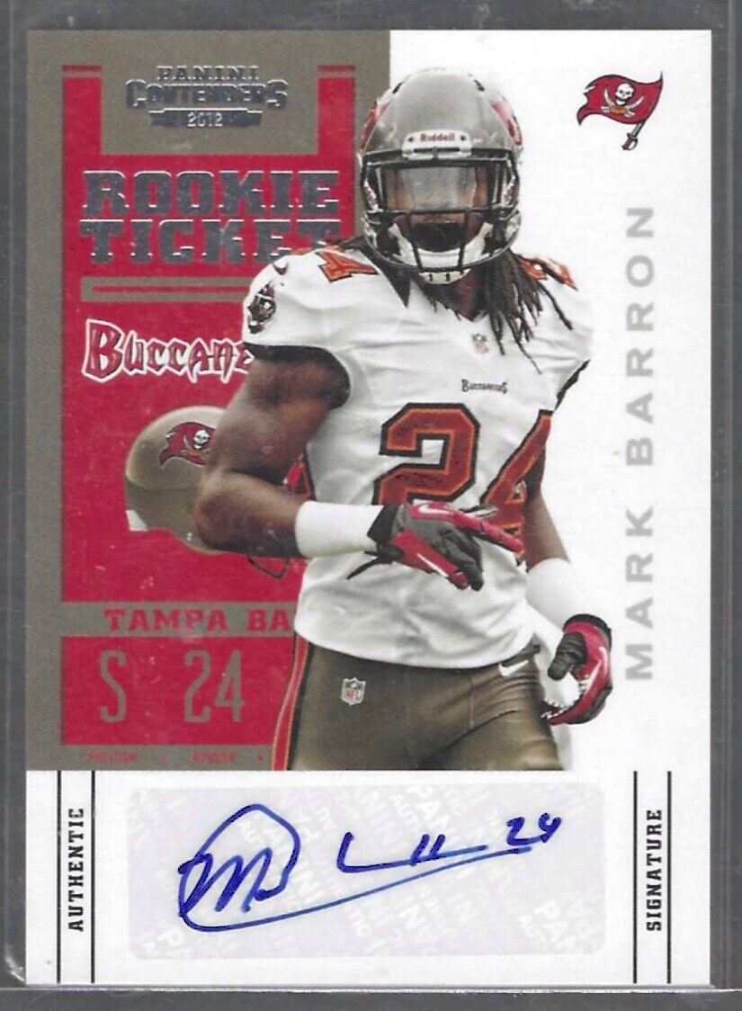 MARK BARRON 2012 PANINI CONTENDERS ROOKIE TICKET AUTO RC #161