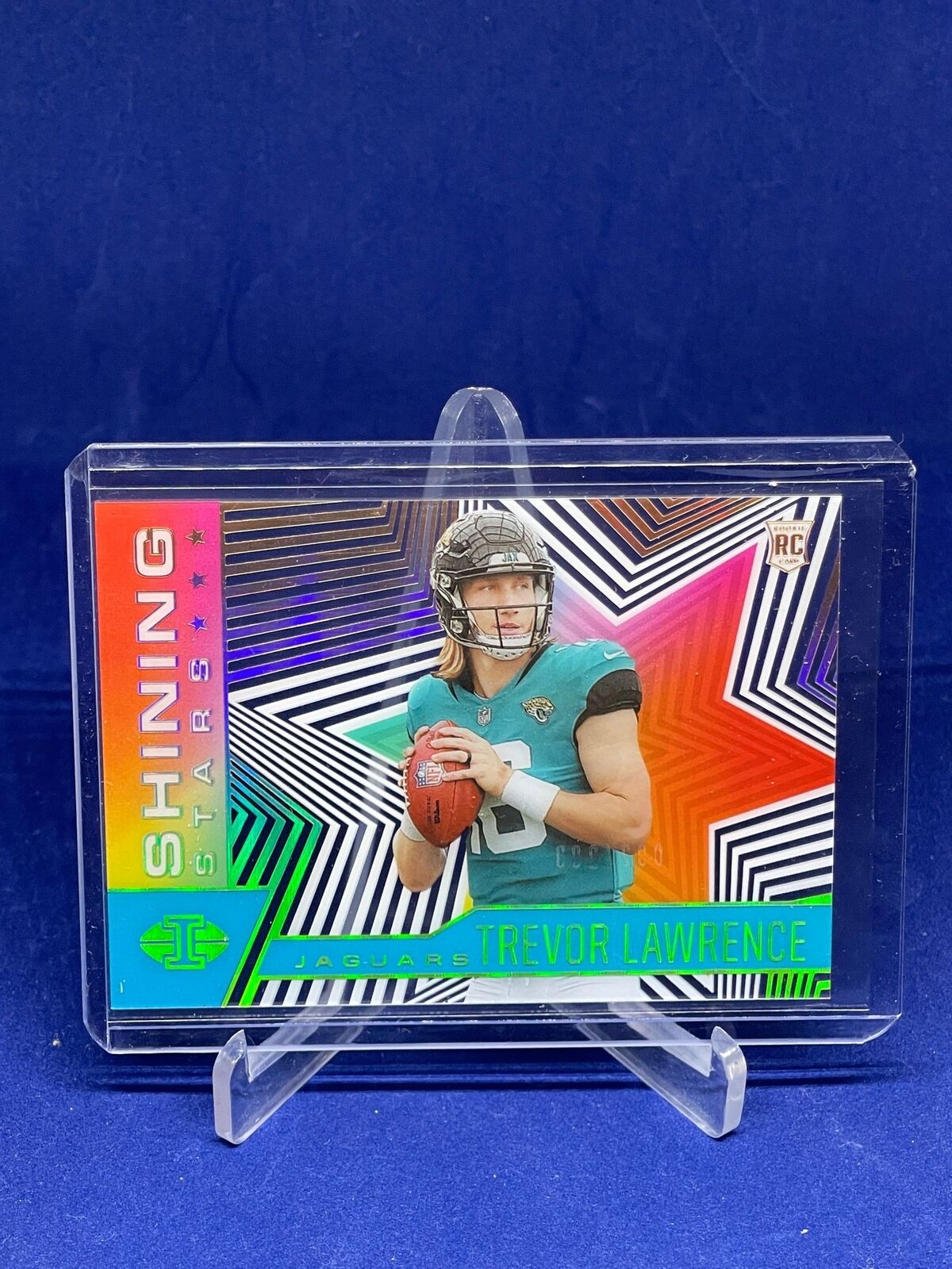 TREVOR LAWRENCE 2021 PANINI ILLUSIONS SHINING STARS ROOKIE RC #D 92/299