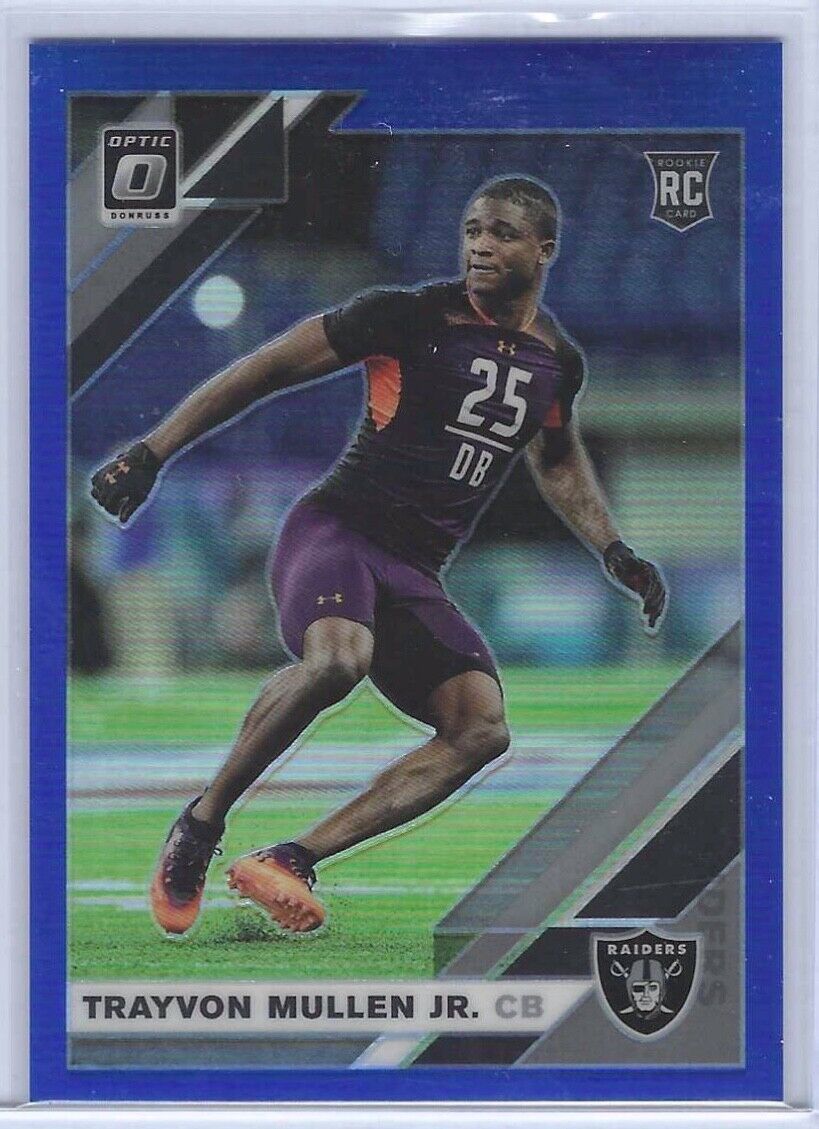 TRAYVON MULLEN JR 2019 DONRUSS OPTIC BLUE HOLO RC #D 025/150