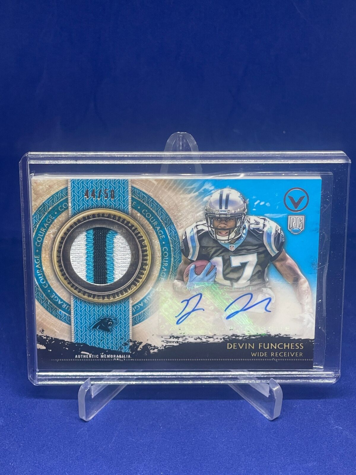 DEVIN FUNCHESS 2015 TOPPS VALOR RPA PATCH AUTO ROOKIE RC #D 44/50