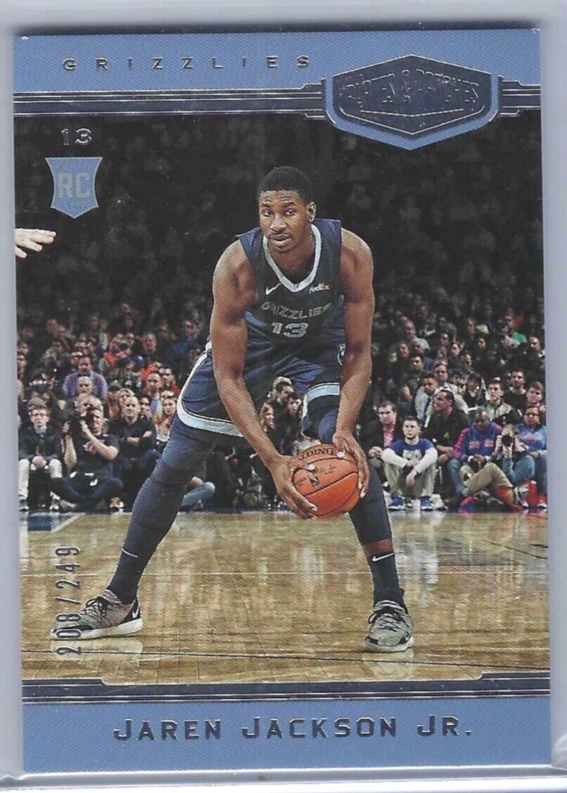 JAREN JACKSON JR 2018-19 PANINI CHRONICLES PLATES AND PATCHES RC #D 206/249