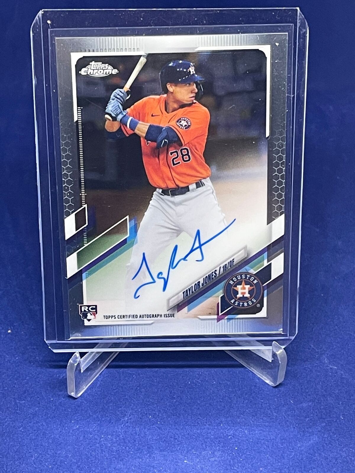 TAYLOR JONES 2021 TOPPS CHROME ON CARD AUTO ROOKIE RC