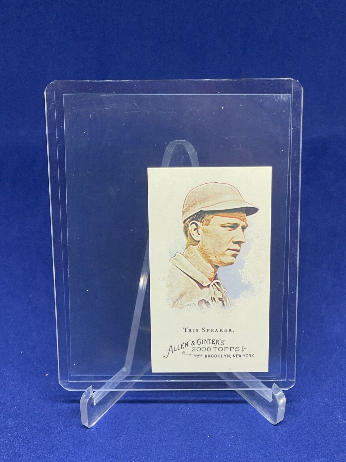 TRIS SPEAKER 2008 TOPPS ALLEN AND GINTER SSP RIP CARD EXTENDED MINI #363