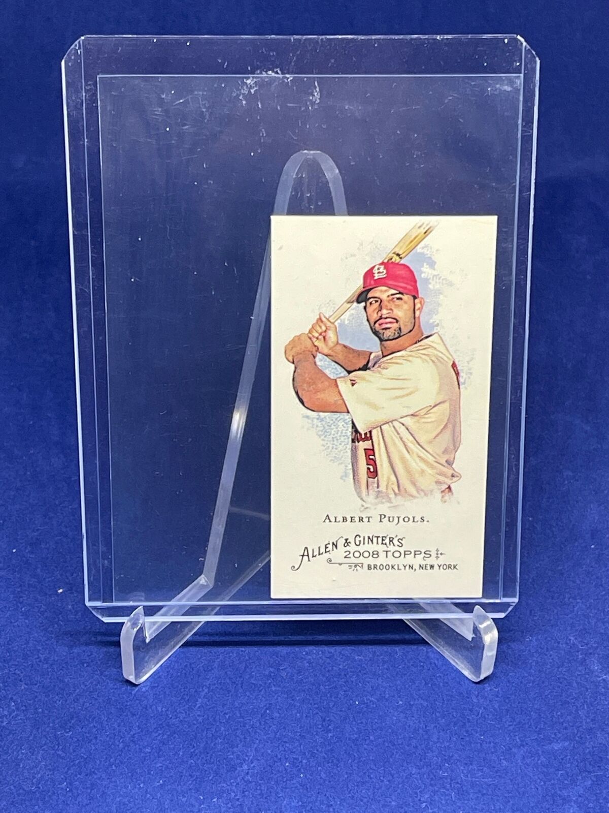 ALBERT PUJOLS 2008 TOPPS ALLEN AND GINTER SSP RIP CARD EXTENDED MINI #360