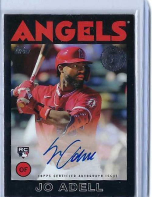 JO ADELL 2021 TOPPS RETRO BLACK ON CARD AUTO RC #D 97/199