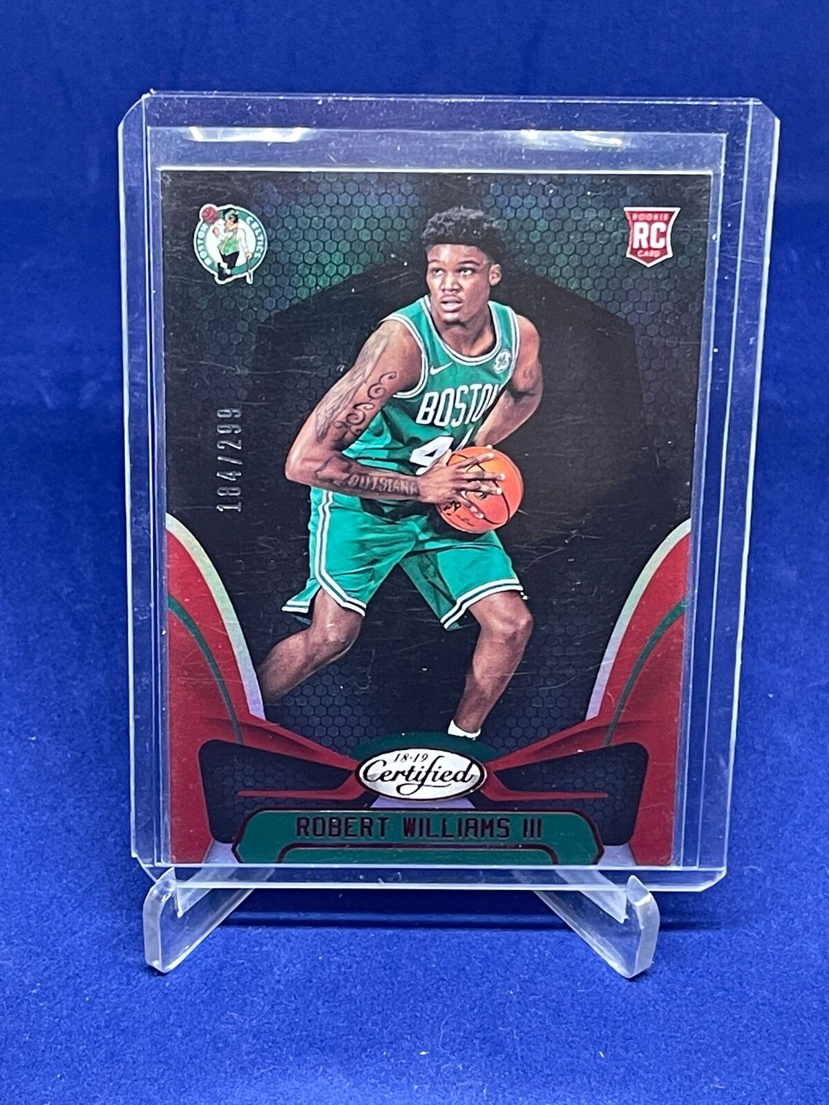 ROBERT WILLIAMS III 2018-19 PANINI CERTIFIED RED ROOKIE RC #D 184/299