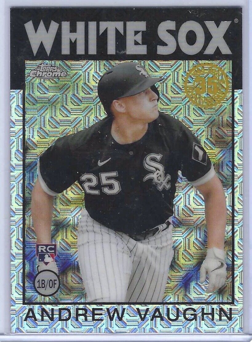 ANDREW VAUGHN 2021 TOPPS CHROME SILVER PACK REFRACTOR THROWBACK RC #86C-17