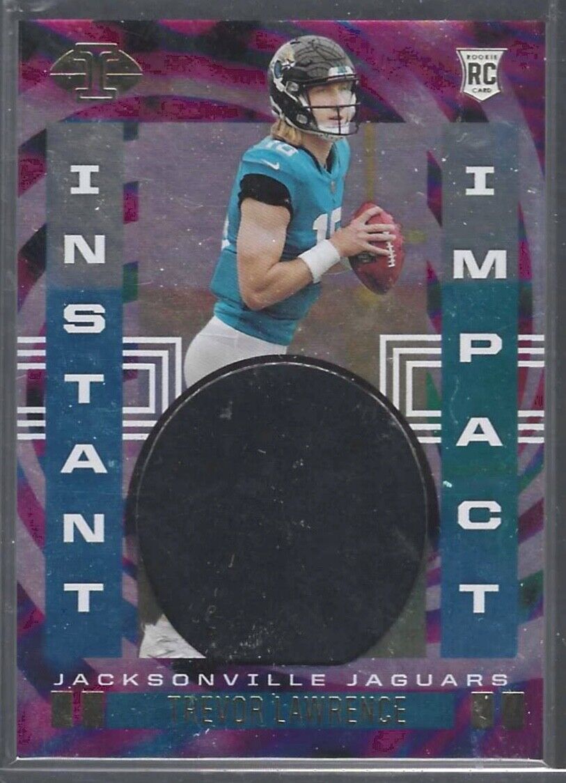 TREVOR LAWRENCE 2021 PANINI ILLUSIONS INSTANT IMPACT ROOKIE JERSEY RC #II-TL
