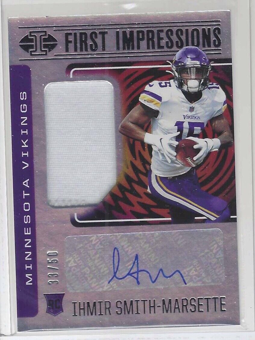 IHMIR SMITH-MARSETTE 2021 ILLUSIONS FIRST IMPRESSIONS PATCH AUTO RC #D 33/50