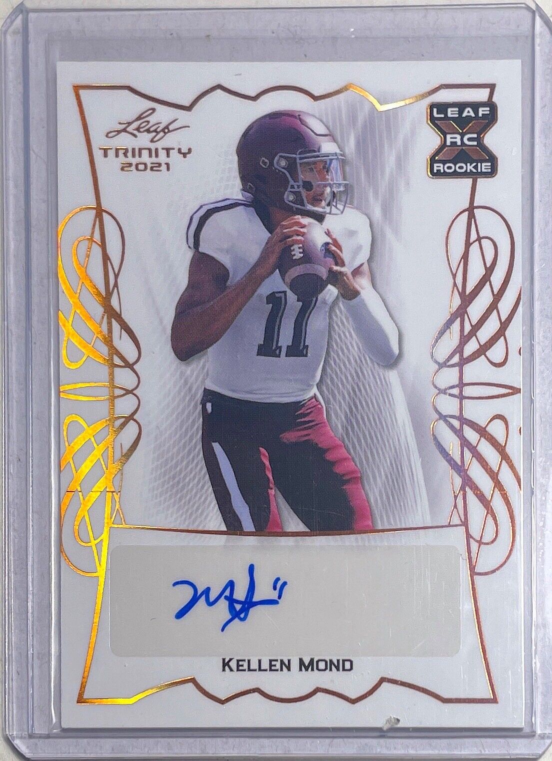 KELLEN MOND 2021 LEAF TRINITY AUTO ROOKIE RC #BA-KM1