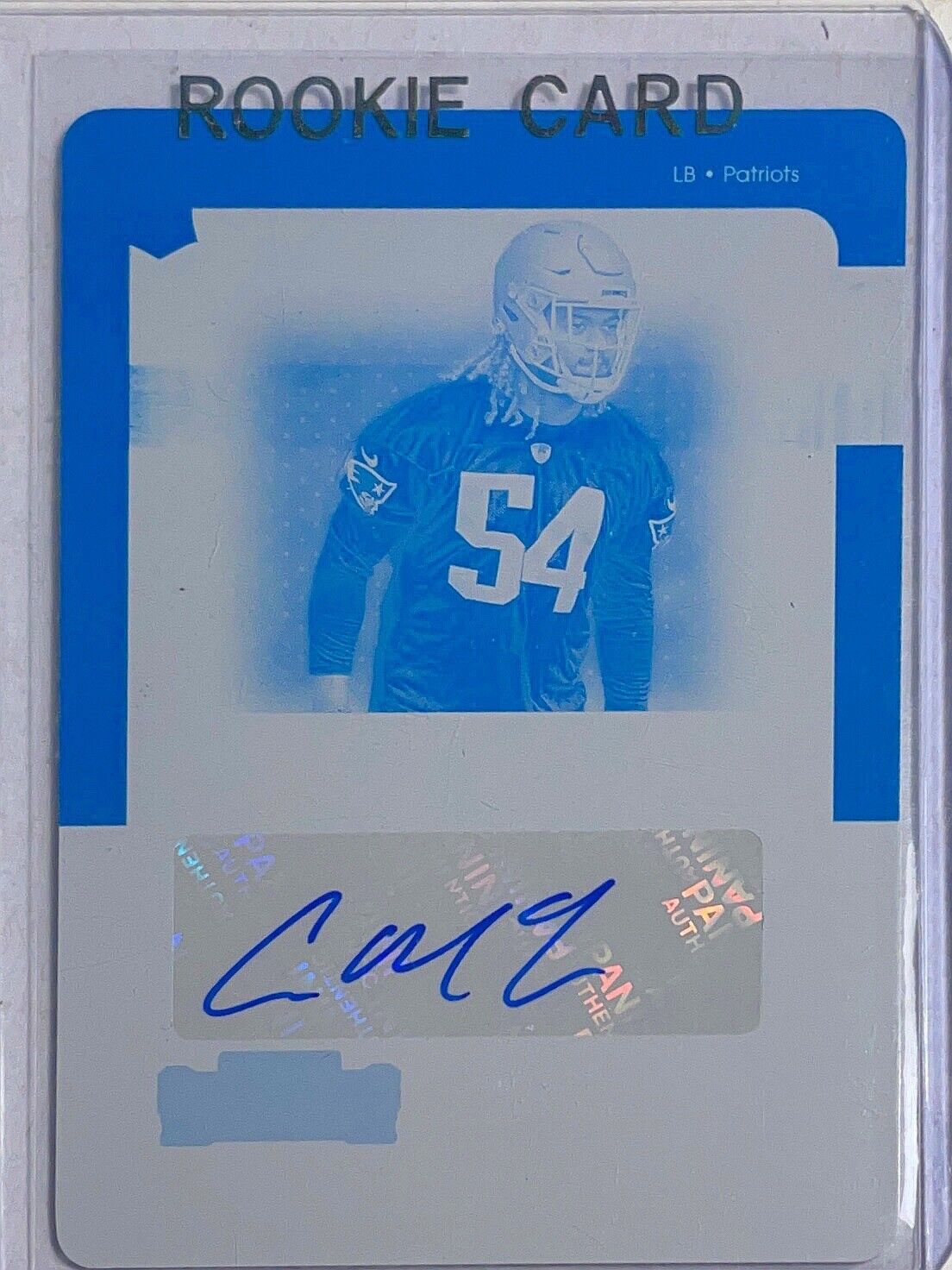 CAMERON MCGRONE 2021 PANINI CONTENDERS PRINTING PLATE BLUE AUTO ROOKIE RC #D 1/1
