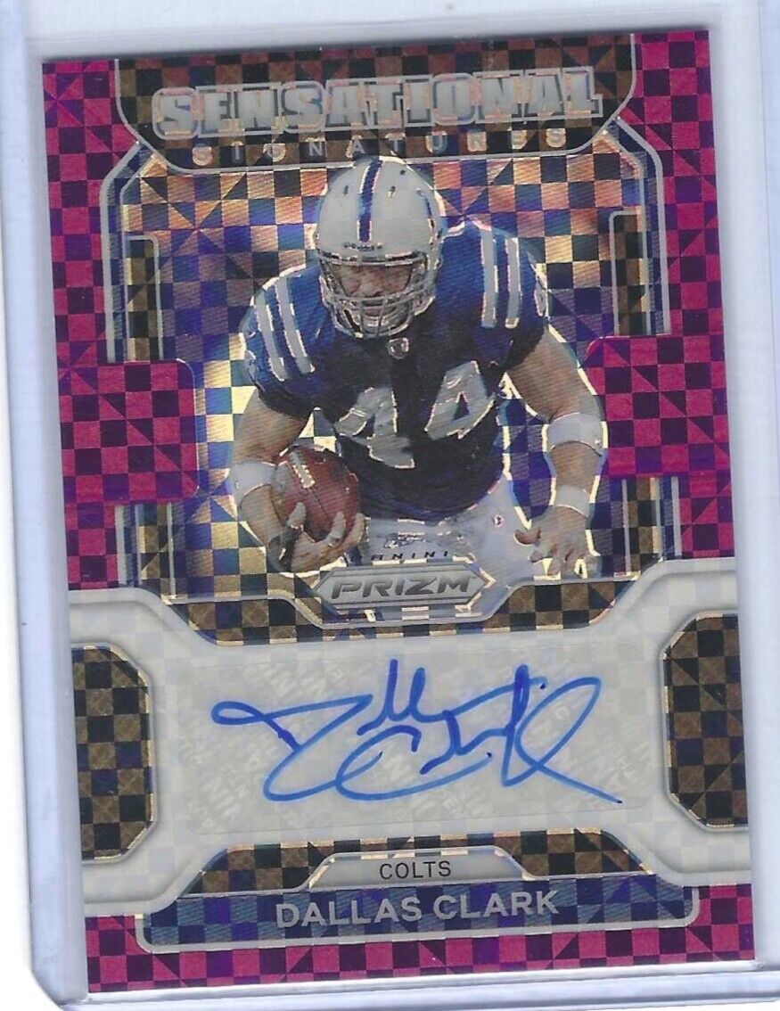 DALLAS CLARK 2021 PANINI PRIZM PURPLE POWER SENSATIONAL SIGNATURES AUTO #D 04/25
