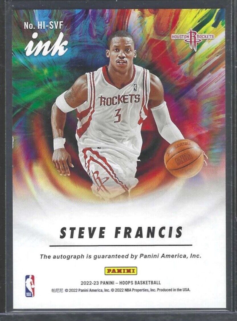 STEVE FRANCIS 2022-23 PANINI HOOPS INK AUTO #HI-SVF