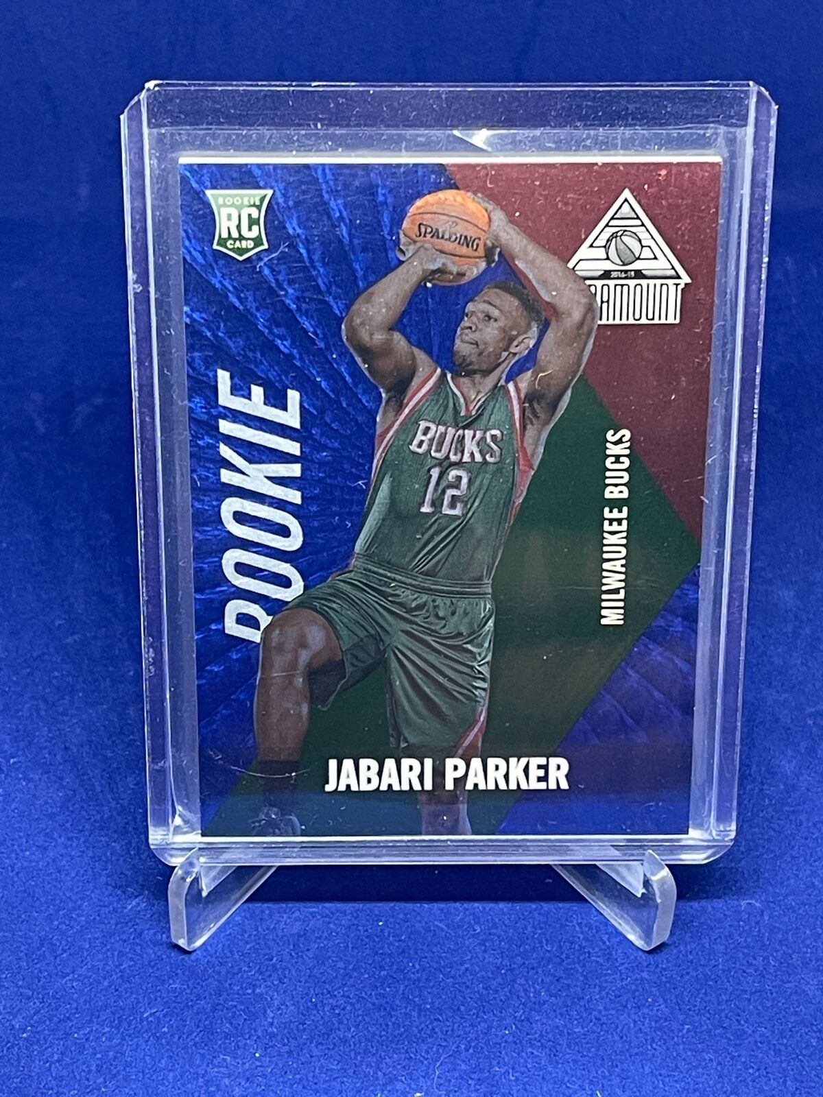 JABARI PARKER 2014-15 PANINI PARAMOUNT BLUE ROOKIE RC #D 21/25