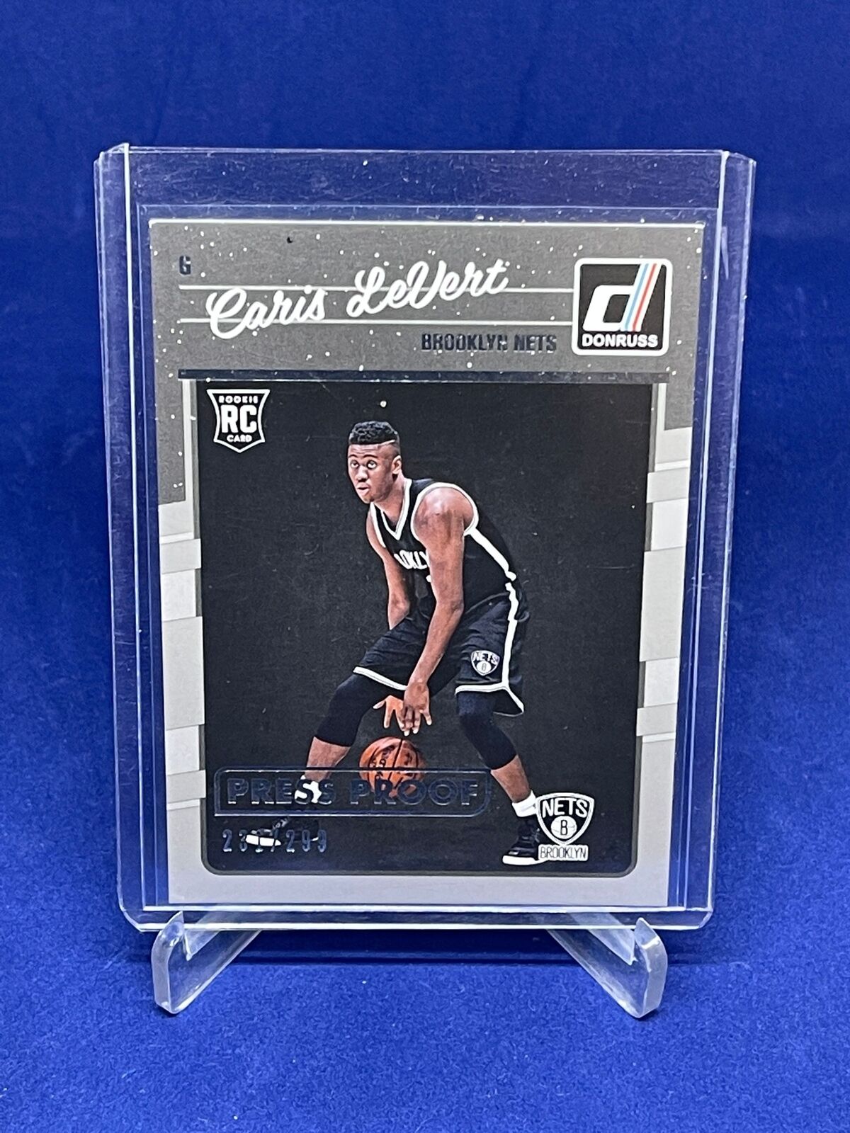 CARIS LEVERT 2016-17 PANINI DONRUSS PRESS PROOF SILVER ROOKIE RC #D 231/299