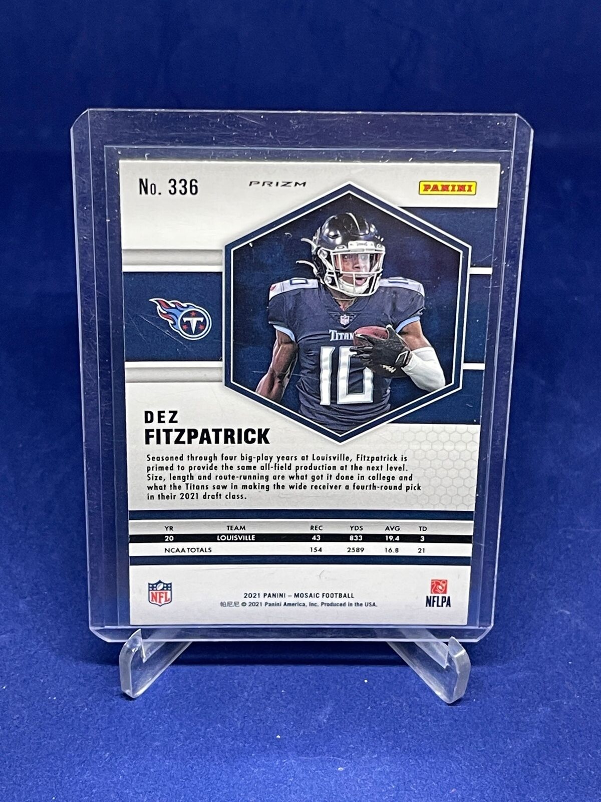 DEZ PATRICK 2021 PANINI MOSAIC PEACOCK PRIZM SSP ROOKIE RC #336