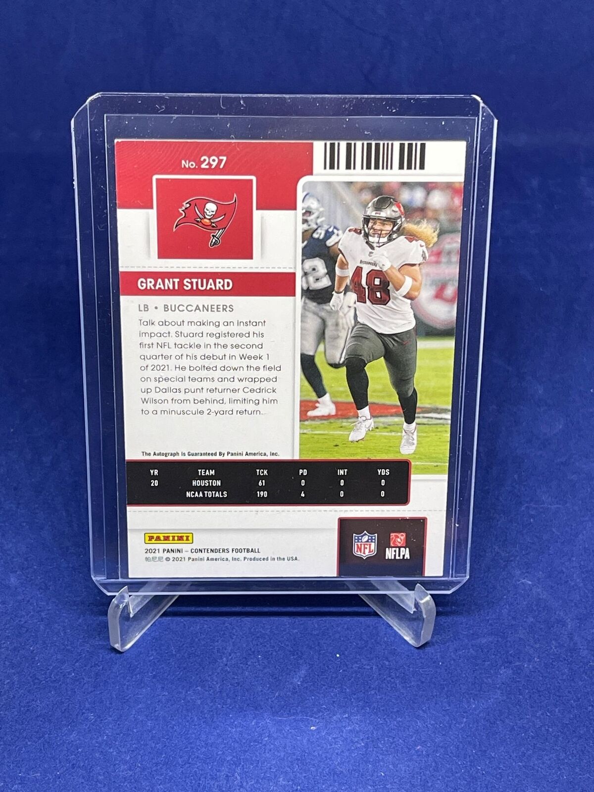GRANT STUARD 2021 PANINI CONTENDERS ROOKIE TICKET AUTO RC #297